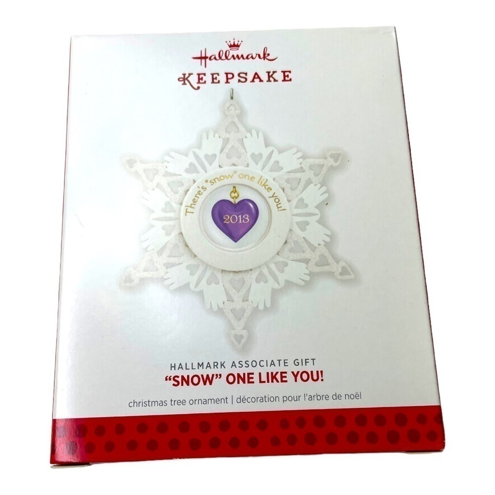 NWT 2013 Hallmark Keepsake “Snow One Like You!” Associate Gift Ornament